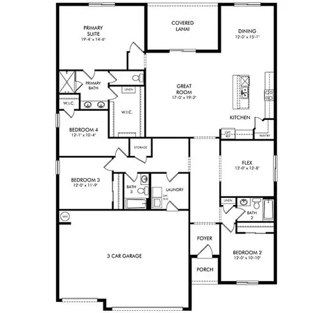Floorplan - 2389 Citrus Bloom Dr, Bartow, FL 33830 photo 1 of 1