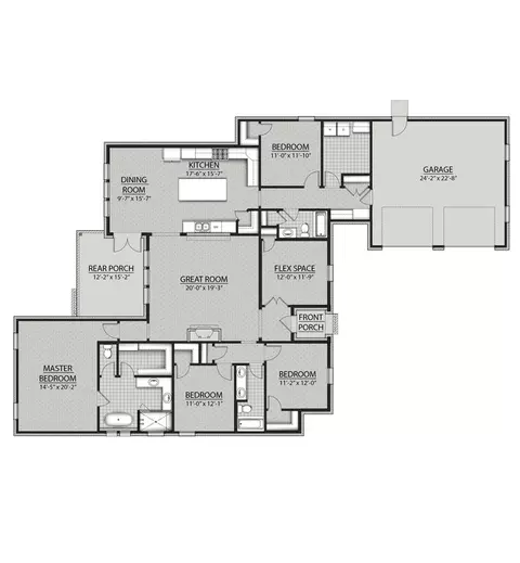 Floorplan - 18 E Captain Fritz Way, Freeport, FL 32439 photo 1 of 1