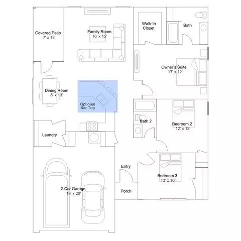 Floorplan - 11430 S 240th E Ave, Broken Arrow, OK 74014 photo 3 of 6