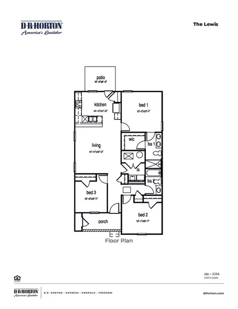 Floorplan - 433 Glacier Way, Conway, SC 29526 photo 1 of 1