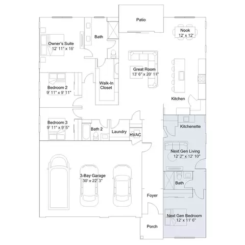 Floorplan - 63300 NE Peale St, Bend, OR 97701 photo 1 of 2