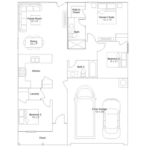 Floorplan - 21613 Sunset Pines Way, Splendora, TX 77372 photo 1 of 1