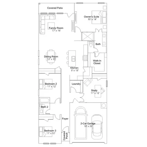 Floorplan - 261 Avre Loop, Kyle, TX 78640 photo 1 of 1