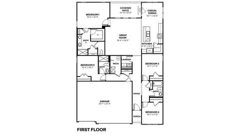 Floorplan - 7097 Theo Baker Blvd, Pendleton, IN 46064 photo 1 of 1