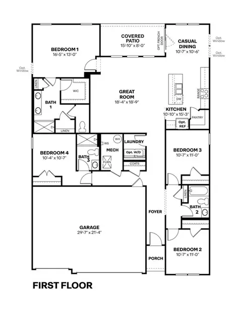 Floorplan - 7097 Theo Baker Blvd, Pendleton, IN 46064 photo 1 of 1