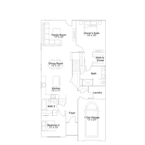 Floorplan - 233 Cosmos Ln, Dover, DE 19904 photo 1 of 5