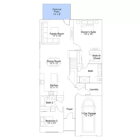 Floorplan - 233 Cosmos Ln, Dover, DE 19904 photo 4 of 5