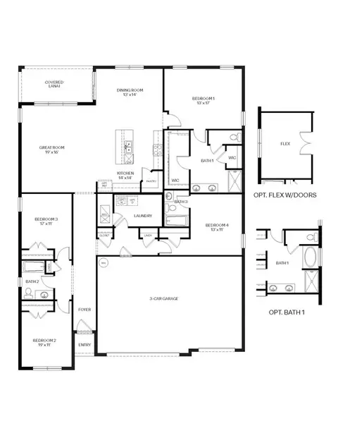 Floorplan - 9841 Coconut Ct, Spring Hill, FL 34608 photo 1 of 1