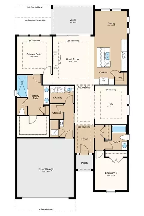 Floorplan - 1009 Tassleflower Trl, Saint Cloud, FL 34771 photo 1 of 2