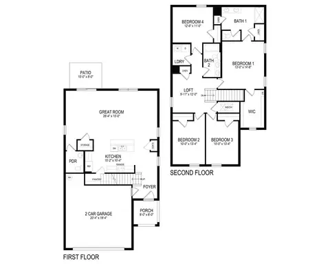 Floorplan - 10975 Gentle Current Way, Parrish, FL 34219 photo 1 of 1