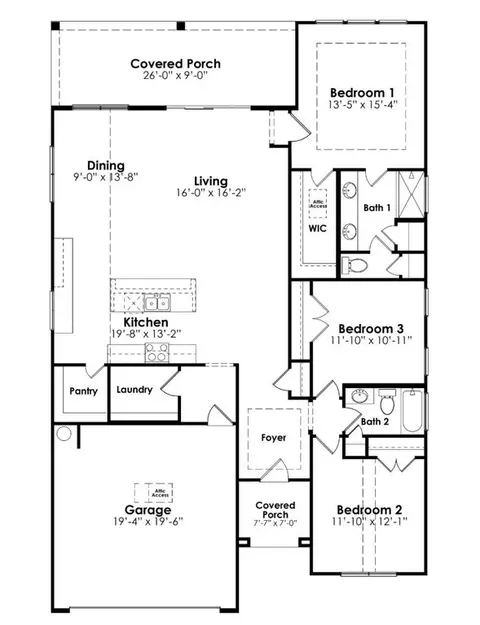 Floorplan - 1833 Kennerly Rd, Irmo, SC 29063 photo 1 of 1