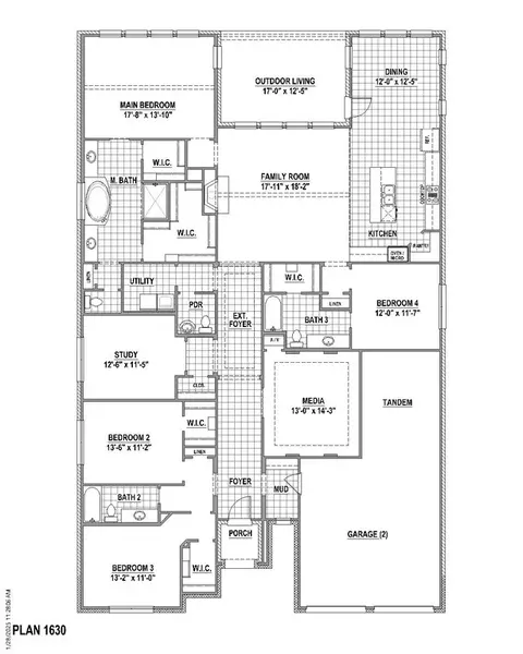Floorplan - 4805 Triadic Ln, Prosper, TX 75078 photo 4 of 6