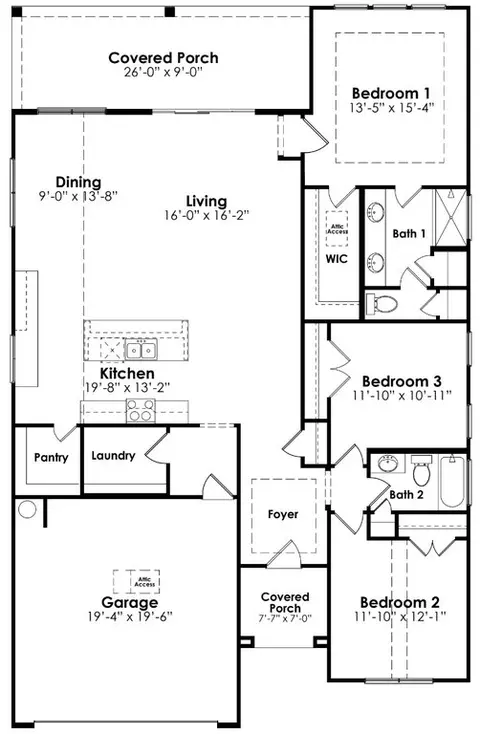 Floorplan - 511 Lancashire Ln, Irmo, SC 29063 photo 1 of 1