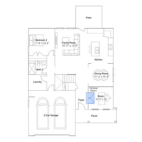 Floorplan - 505 Pacolet Dr, Wake Forest, NC 27587 photo 4 of 6