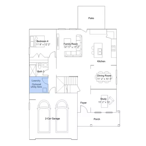 Floorplan - 505 Pacolet Dr, Wake Forest, NC 27587 photo 5 of 6
