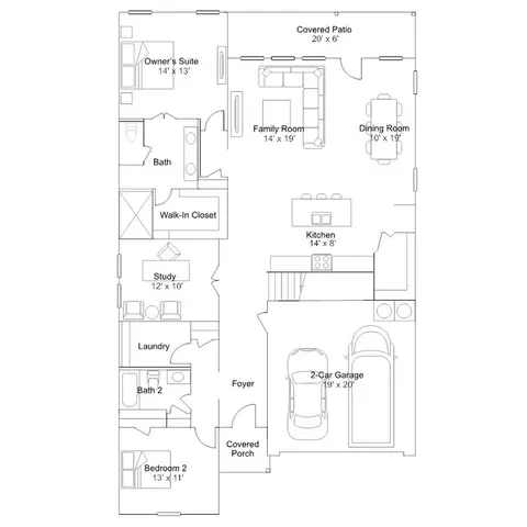 Floorplan - 1605 Four Waters Loop, Georgetown, TX 78628 photo 1 of 1