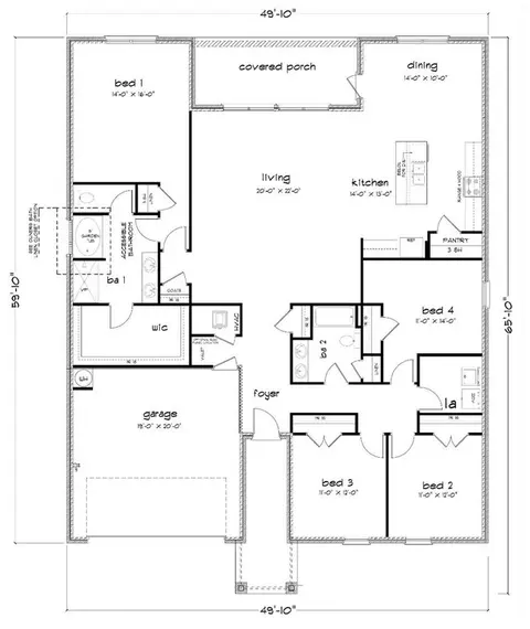 Floorplan - 101 Mulberry Dr, Lucedale, MS 39452 photo 1 of 1