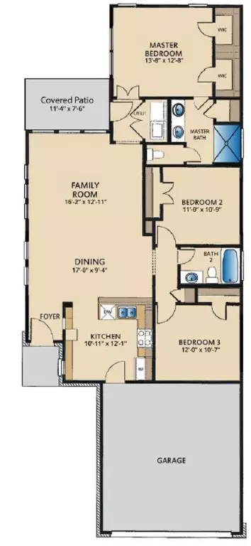 Floorplan - 283 Tailwind Dr, Kyle, TX 78640 photo 1 of 1