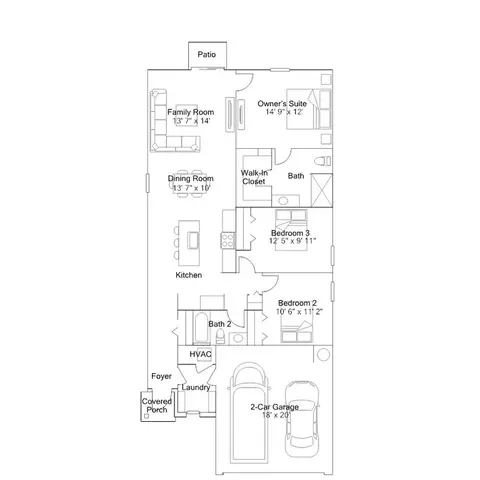 Floorplan - 2027 Town Pasture Dr, Eustis, FL 32726 photo 1 of 1