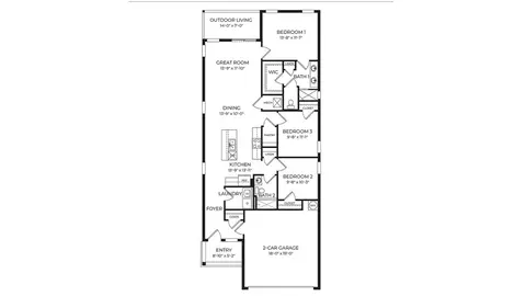 Floorplan - 3980 Kennebunk Loop, Mount Dora, FL 32757 photo 1 of 1