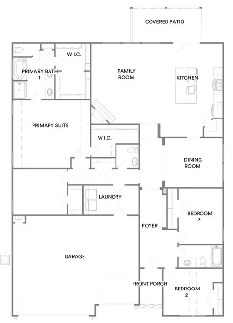 Floorplan - 2105 W Aurora St, Broken Arrow, OK 74014 photo 1 of 1