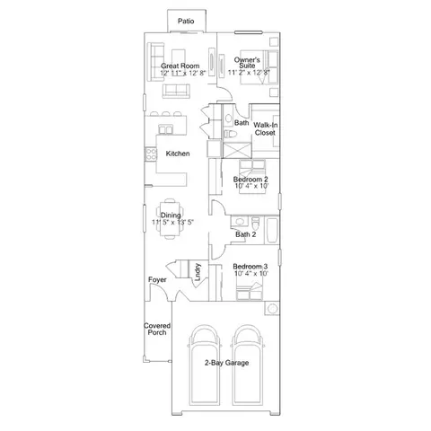 Floorplan - 1861 W Ramona Ave, Apache Junction, AZ 85120 photo 1 of 1