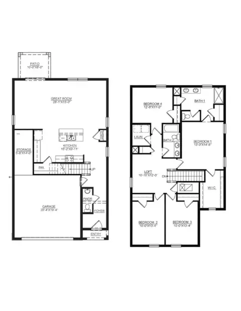Floorplan - 4982 Eagle Rock Dr, Wimauma, FL 33598 photo 1 of 1