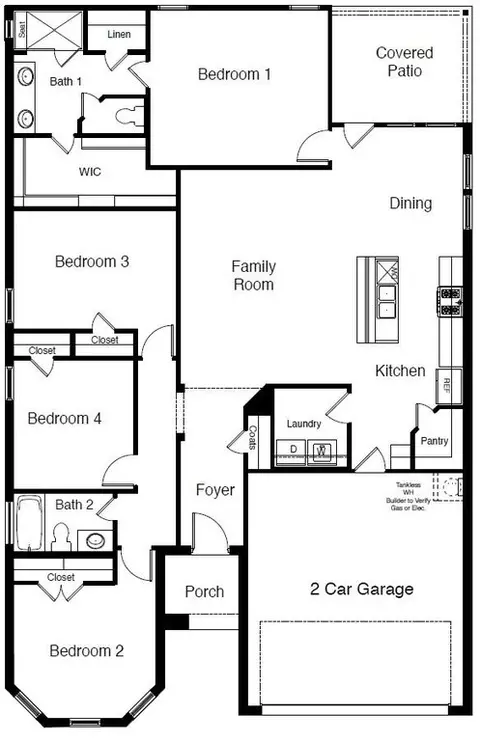 Floorplan - 1935 Jackson St, Cleburne, TX 76033 photo 1 of 1