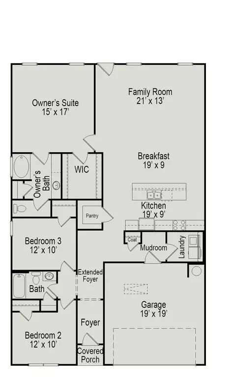 Floorplan - 4352 Mill Stream Ln, Crowley, TX 76036 photo 1 of 1