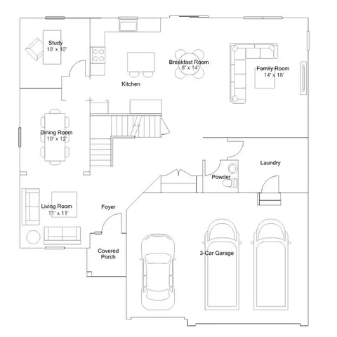 Floorplan - 8979 Hemlock Ln, Lowell, IN 46356 photo 1 of 2