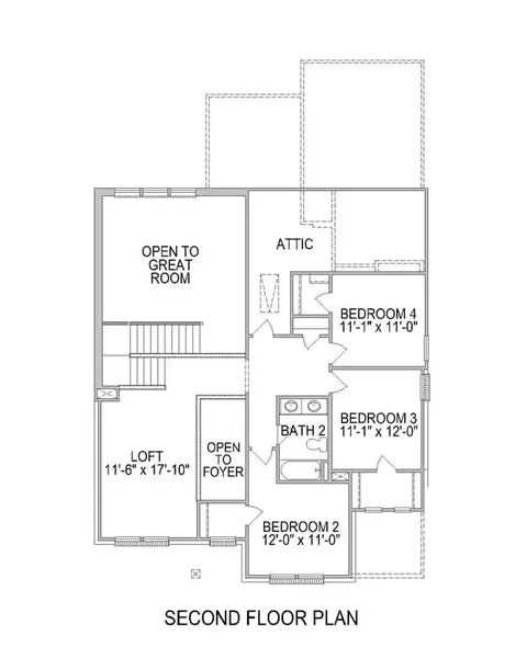 Floorplan - 4683 Bridgewood Dr, Spring, TX 77386 photo 2 of 4