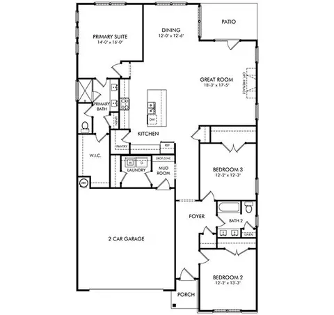 Floorplan - 6838 Chatsworth Ct, Murfreesboro, TN 37129 photo 1 of 1