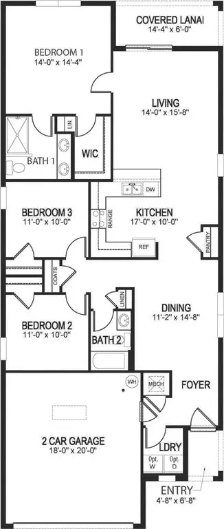 Floorplan - 3301 Spineywood Dr, Ocoee, FL 34761 photo 1 of 1