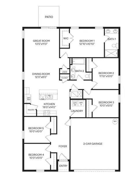 Floorplan - 20 Amberwood Ln, Ormond Beach, FL 32174 photo 1 of 1