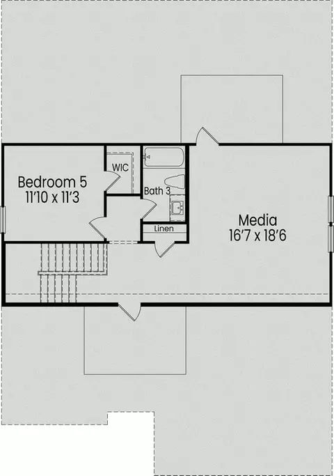 Floorplan - 852 Dragonfly Pond Way, Wake Forest, NC 27587 photo 3 of 4
