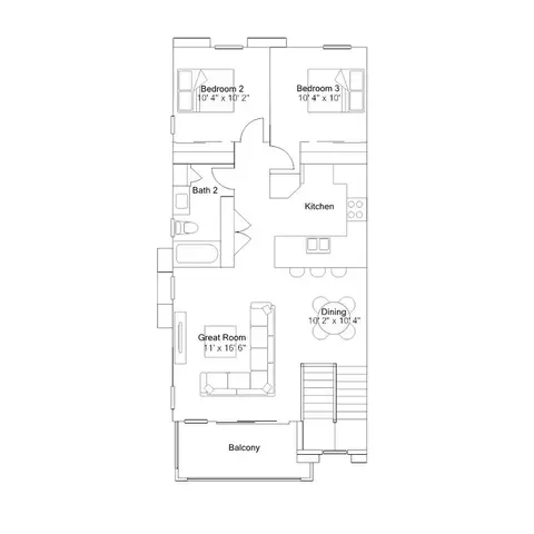 Floorplan - 8149 E Petunia Ave, Mesa, AZ 85212 photo 2 of 2