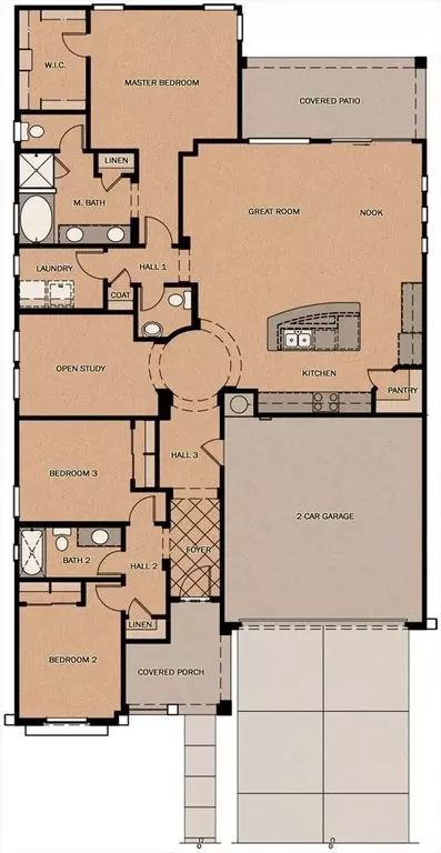 Floorplan - 4260 E Jones St, Gilbert, AZ 85296 photo 1 of 1