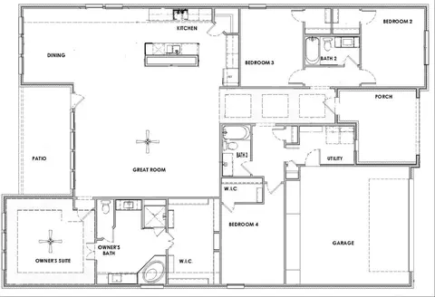 Floorplan - 461 Shadowfax Dr, Aledo, TX 76008 photo 1 of 1