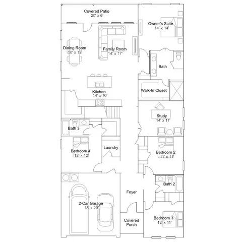 Floorplan - 23816 Tiny Moons Way, Elgin, TX 78621 photo 1 of 2