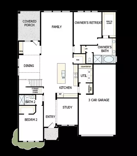 Floorplan - 132 Founders Grove Loop, Willis, TX 77318 photo 2 of 2