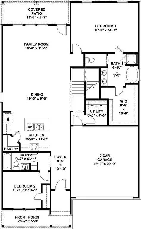 Floorplan - 206 High Ridge Rd, Duson, LA 70529 photo 1 of 2