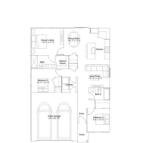 Floorplan - 8018 Black Ledge Way, Antelope, CA 95843 photo 1 of 2