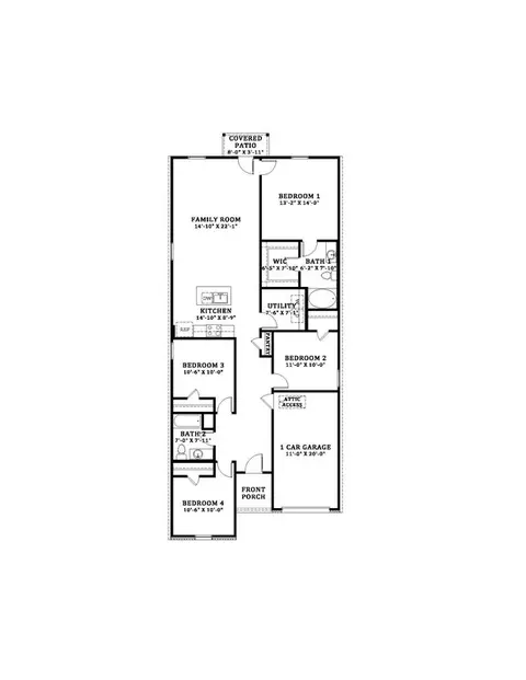 Floorplan - 119 Cane Run Ct, Duson, LA 70529 photo 1 of 2
