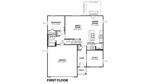 Floorplan - 7097 Theo Baker Blvd, Pendleton, IN 46064 photo 1 of 2