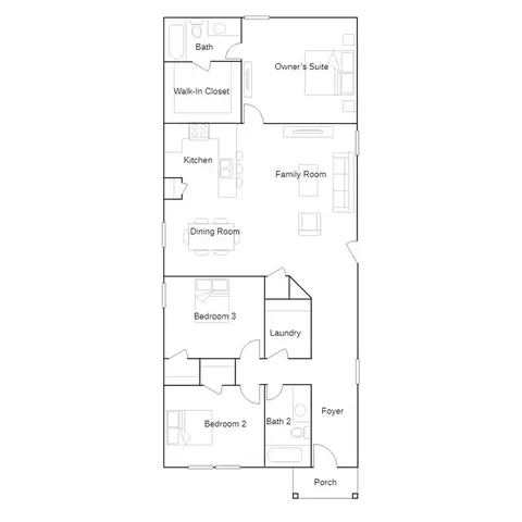 Floorplan - 314 Avre Loop, Kyle, TX 78640 photo 1 of 1