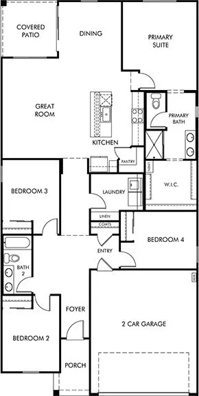 Floorplan - 12917 E Carter Crane Dr, Vail, AZ 85641 photo 1 of 1