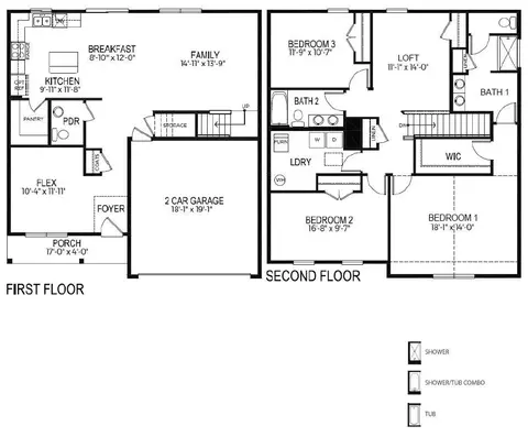 Floorplan - 1020 Goldenaster Way, Joppa, MD 21085 photo 1 of 2