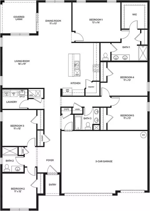 Floorplan - 3980 Kennebunk Loop, Mount Dora, FL 32757 photo 1 of 1