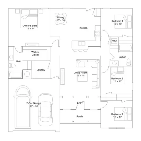Floorplan - 11 Deerfield Dr, Ward, AR 72176 photo 1 of 1