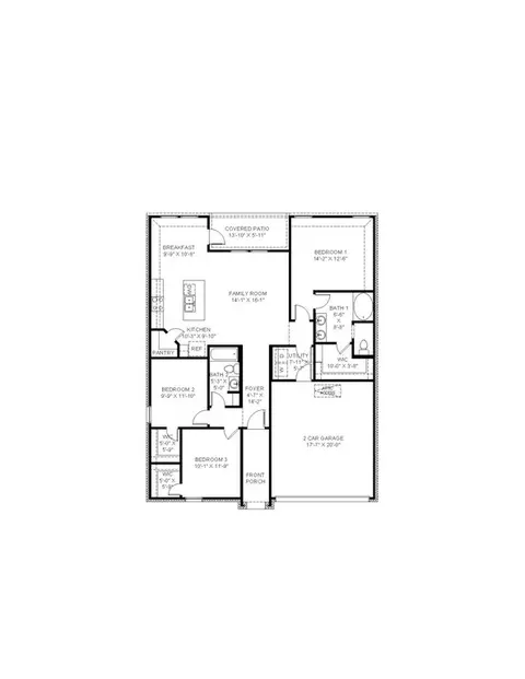 Floorplan - 206 High Ridge Rd, Duson, LA 70529 photo 2 of 2